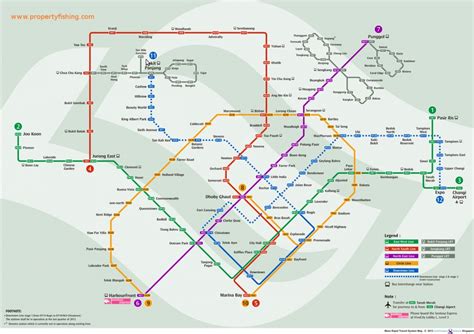 Singapore MRT Map Downtown Line