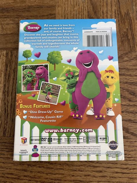 Barney We Love Our Family DVD With Slipcover 884487106048 | eBay