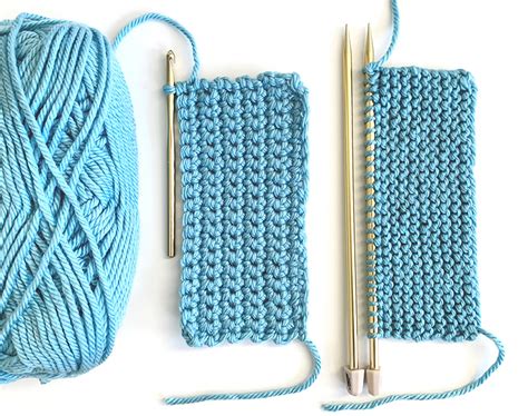 Knitting vs Crochet - Double Crochet | Crochet vs knit, Large crochet ...