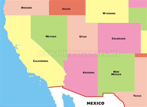 Southwest Region Map