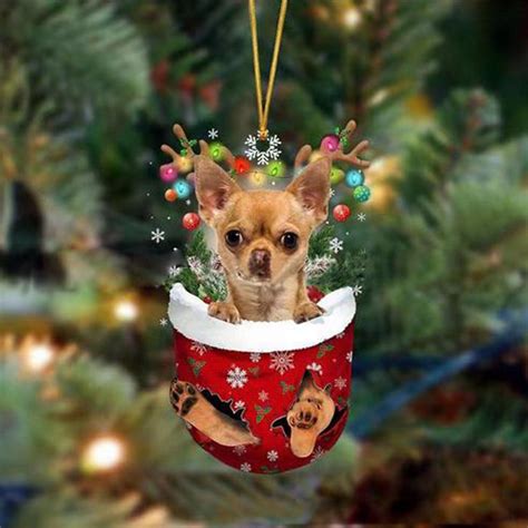 Fridja Christmas Hanging Ornaments Stocking Puppy Funny Christmas Tree Decorations, Suitable For ...