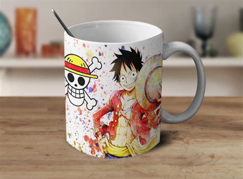 One Piece Anime Coffee Mug Luffy Straw Hat Pirates Gift Mug Anime Mug ...