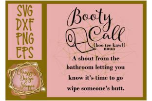 Booty Call Funny Bathroom Graphic by Chrissy's Design Shoppe · Creative Fabrica