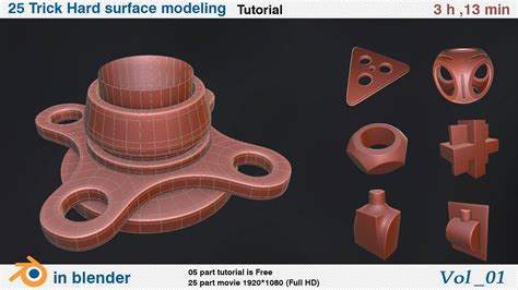 25 Trick Hard Surface Modeling - 3D Tutorial by Hadibabaei