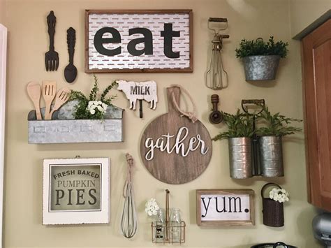 Awasome Farmhouse Style Kitchen Wall Decor Ideas - Decor