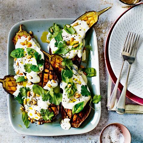 Baked Aubergine with Yogurt Dressing Recipe | Recipes from Ocado