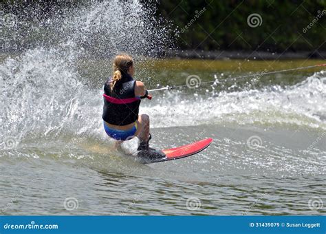 Girl Water Skiing Royalty Free Stock Images - Image: 31439079