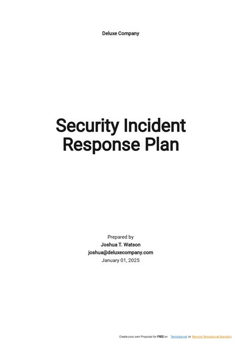 Fedramp Incident Response Plan Template