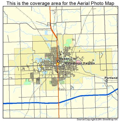 Aerial Photography Map of Mason City, IA Iowa