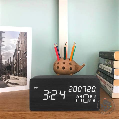 Smart Features | Digital clocks, Clock, Wood