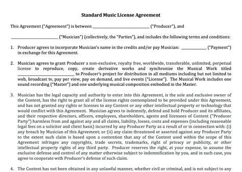 Master License Agreement Template