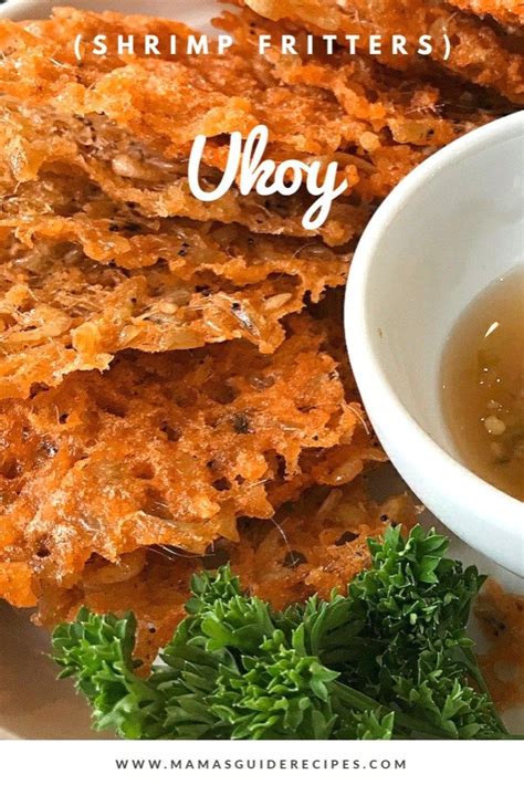 Ukoy (Shrimp Fritter) | Okoy recipe, Shrimp fritters, Fritter recipes