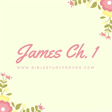 James Chapter 1 Summary - Bible Study for Her