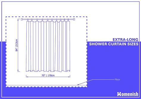 What is the Standard Shower Curtain Size? - Homenish