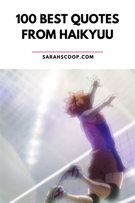 100 Best Quotes from Haikyuu | Sarah Scoop