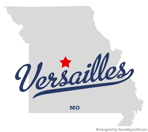 Map of Versailles, MO, Missouri