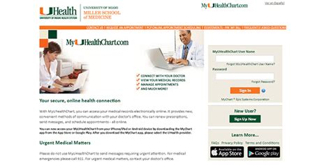 www.myuhealthchart.com - University of Miami Health System