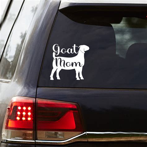 Goat Sticker, Boer Goat Decal, Boer Goat Sticker, Goat Mom Decal, Goat Mom Sticker, Show Mom ...