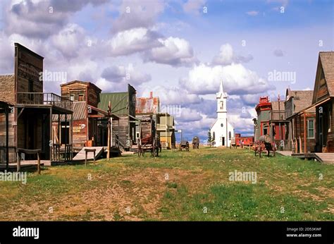 1880's Ghost town in Badlands National Park South Dakota Stock Photo ...