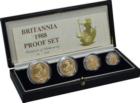 1988 Britannia Proof Gold Coin Collection, from bullionbypost.co.uk ...