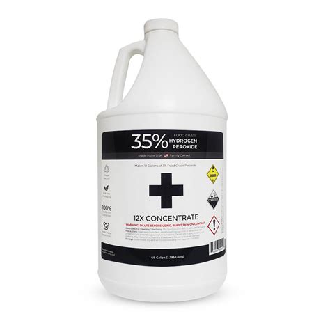 35% Food Grade Hydrogen Peroxide 1 Gallon - Bulk Peroxide