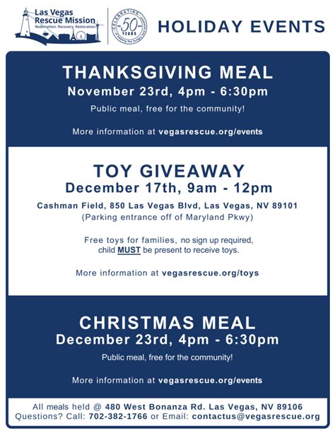 Las Vegas Rescue Mission Thanksgiving Meal - Pact Coalition