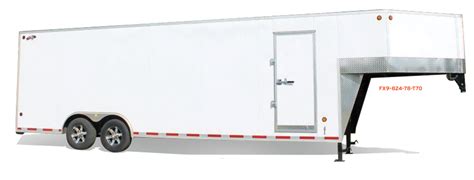 20 - 40ft Gooseneck Trailers | Enclosed Cargo Trailer