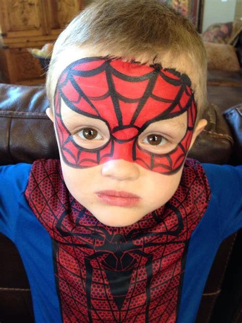 Spiderman Face Paint Kid – View Painting