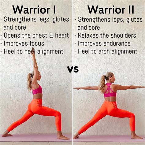 Warrior I vs Warrior II!! Which is your favorite?! 💓💫 Although both ...