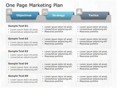 One Page Marketing Plan 01 PowerPoint Template | SlideUpLift