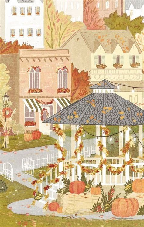 Stars Hollow "Autumn Festival" Travel Poster - Inspired by Gilmore ...