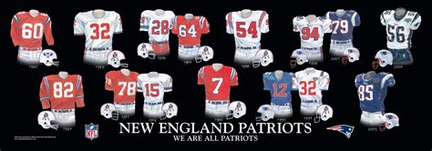 New England Patriots Uniform and Team History | Heritage Uniforms and ...