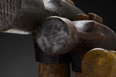 A Collection of Antique Hammers Stock Photo - Image of collection ...