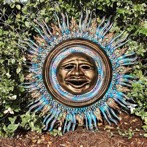 Large Metal Sun Wall Art | Ethans Courtyard and Patio