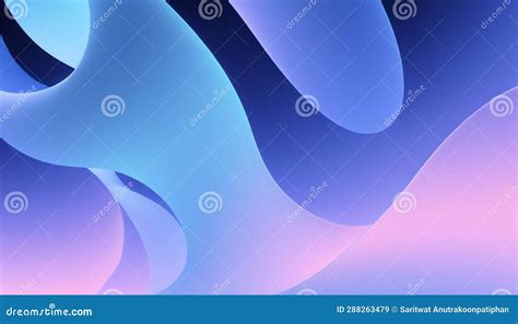 Abstract Illustration Vector Midnight Blue Gradient Wave Background Concept, Stock Illustration ...