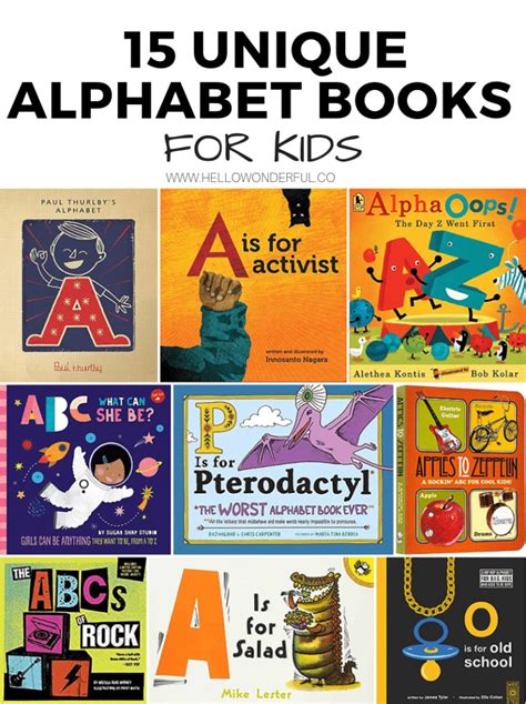 15 UNIQUE ABC ALPHABET BOOKS FOR KIDS - Hello Wonderful