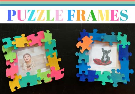 Kid Craft: Easy DIY Puzzle Piece Frames | Macaroni KID Kissimmee - St Cloud