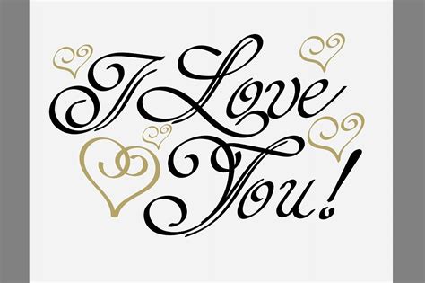 I Love You, Lettering Design Vector | I love you lettering, Lettering design, I love you calligraphy