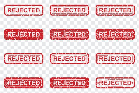 rejected stamp rubber grunge for element design 13508408 Vector Art at Vecteezy