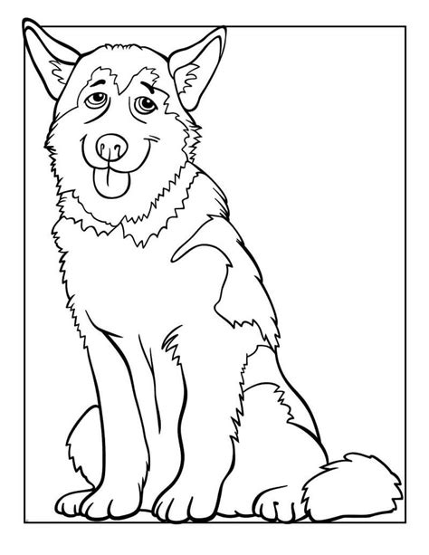 Husky Coloring Pages - Free Printable Coloring Pages for Kids