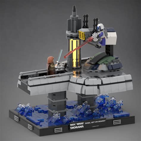 LEGO Star Wars dioramas expand to prequels custom creations Lego Jedi ...