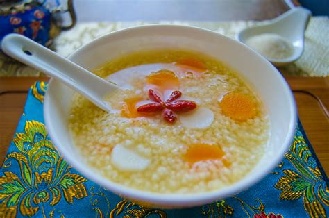 Millet Porridge with Pumpkin and Chinese Yam – A Dragon Chef