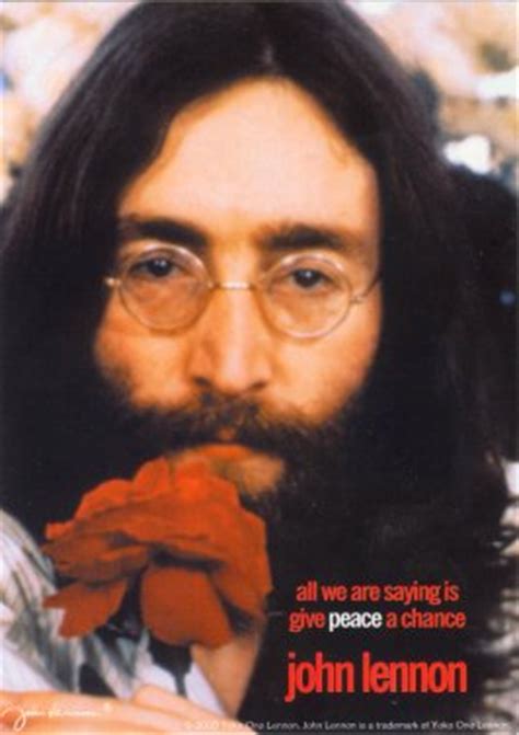 All We Are Saying Is Give Peace A Chance -John Lennon - Postcard - Peace Resource Project