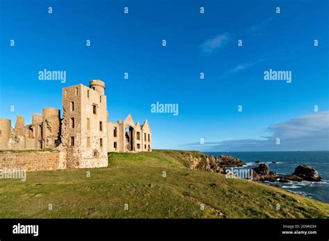 SLAINS CASTLE CRUDEN BAY ABERDEENSHIRE SCOTLAND A CASTLE HIGH ON THE ...