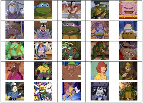 1980's TMNT Animated Characters (Picture Click) Quiz - By gingerlover