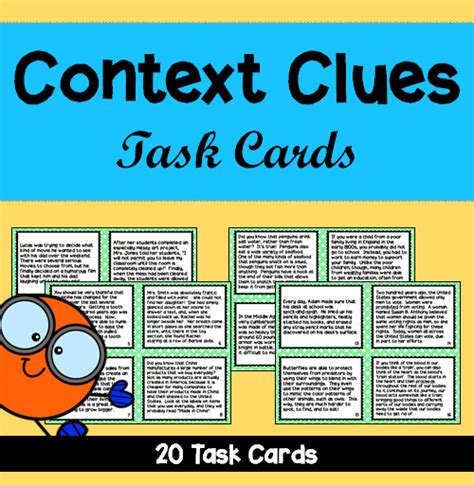 Context Clues Task Cards - Classful