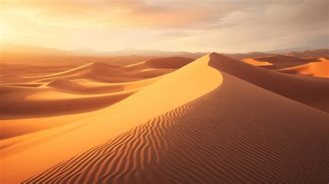 Premium AI Image | A Mesmerizing Shot of the Arid Desert Landscape