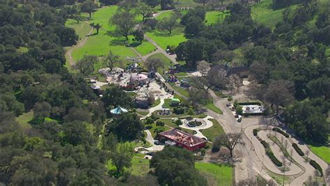 Neverland Ranch. Aerial Footage Over Neverland Ranch. Stock Footage Video 6433265 - Shutterstock