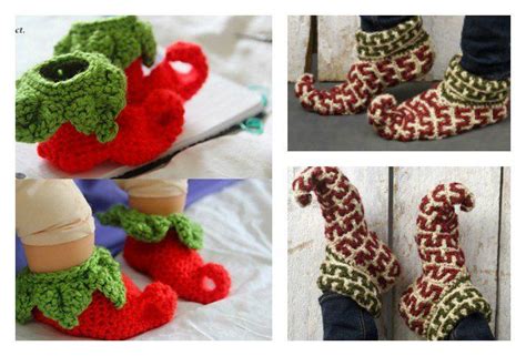 Elf Slippers Free Crochet Patterns | Elf slippers, Crochet bookmark ...