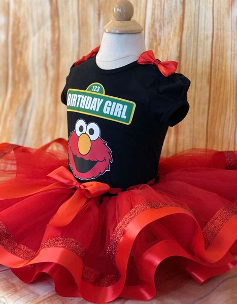 Elmo Birthday Tutu Outfit, Sesame Street Birthday, Elmo First Birthday ...